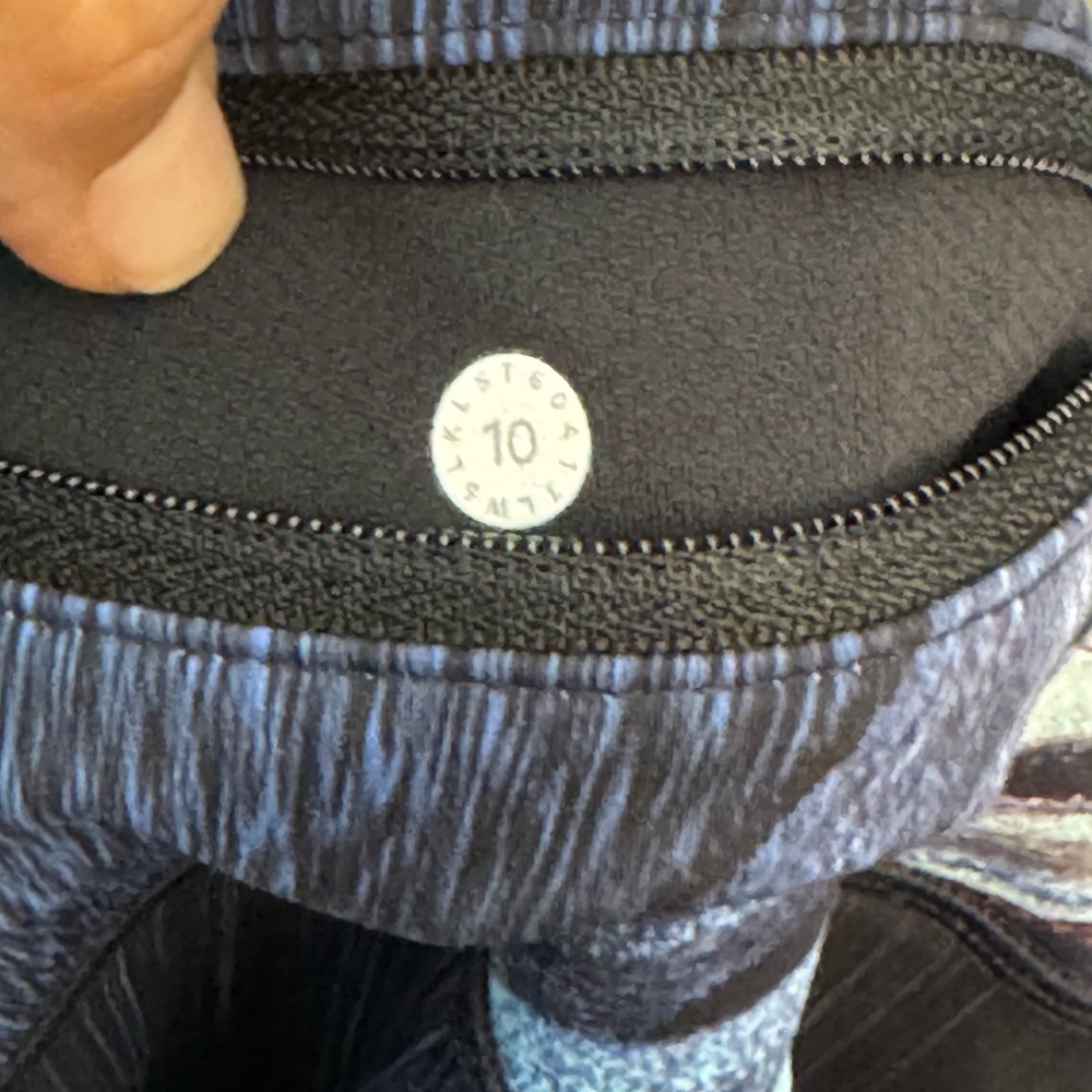 Lululemon Electrobeam speed wunder tight Nulux Leggings. Size 10. Inseam 26” - Picture 7 of 7